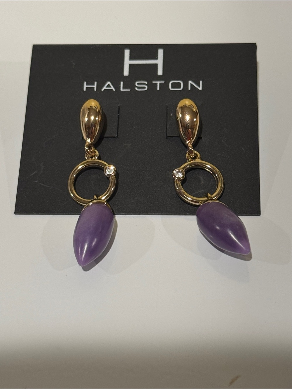New Halston earrings.